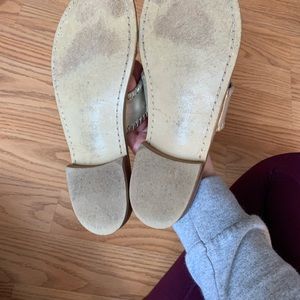 Size 7 Platinum Jack Rogers